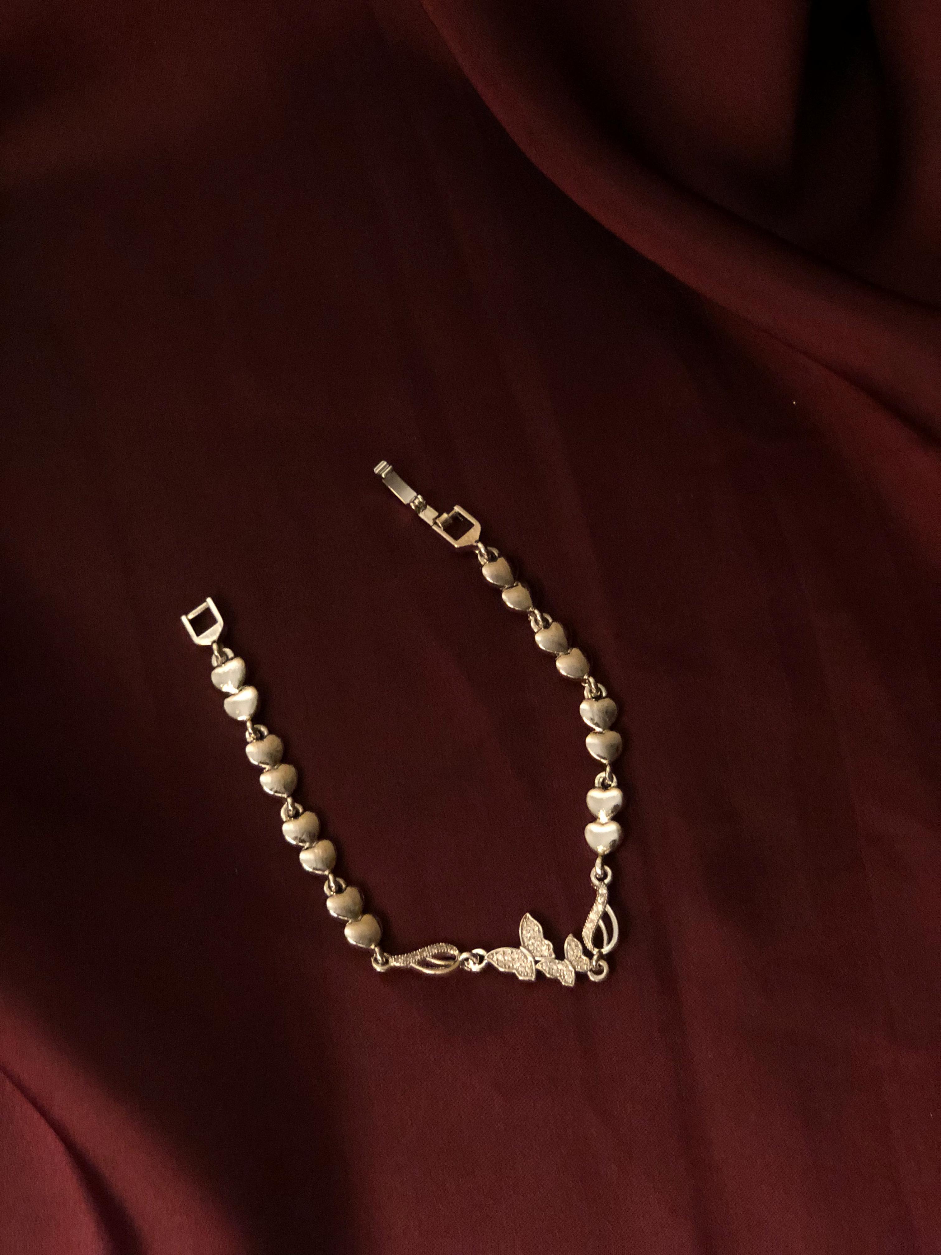 Silver Butterheart Necklace